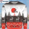 Personalized Cleveland Browns Logo Ugly Sweater – Stylish Holiday Clothing