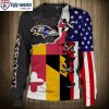 Unique Baltimore Ravens Gifts – Custom Name Ravens Christmas Sweater