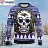 Unique Baltimore Ravens Gifts – Snow Pattern Ravens Christmas Sweater