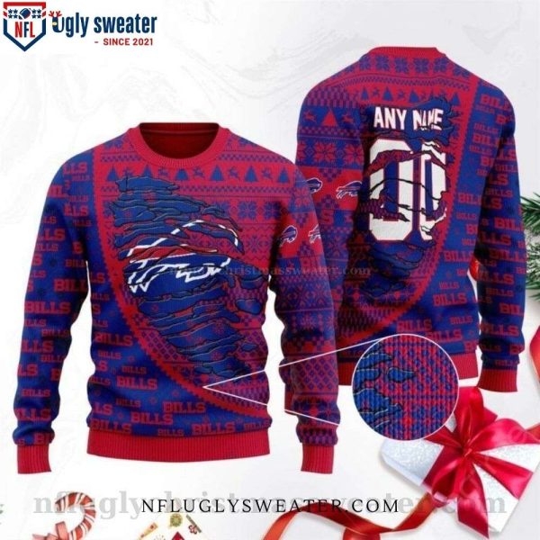 Unique Buffalo Bills Ugly Christmas Sweater For Die-Hard Fans