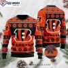 Winter Fun With Bengals – Cincinnati Bengals Santa Claus Snowman Ugly Christmas Sweater