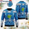 Funny Detroit Lions Grinch Sits On Lions Toilet Helmet Ugly Sweater