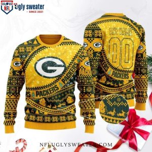 Unique Packers Gifts – Snow Texture Green Bay Packers Ugly Christmas Sweater