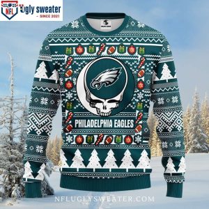 Unique Philadelphia Eagles Ugly Sweater – Featuring Grateful Dead Theme