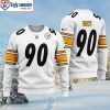 Steelers For Life – Skull-Inspired Pittsburgh Steelers Ugly Christmas Sweater