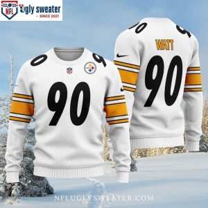 Unique Pittsburgh Steelers Gifts – Custom NFL Watt 90 Player Sweater