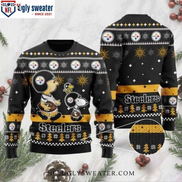 Unique Pittsburgh Steelers Peanuts Snoopy Christmas Sweater For Him