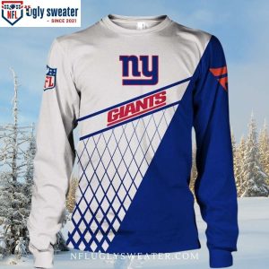 Vibrant Game-Day Spirit – New York Giants Ugly Christmas Sweater