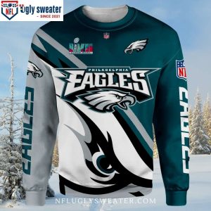 Victory In Style – Philadelphia Eagles Super Bowl Ugly Christmas Sweater