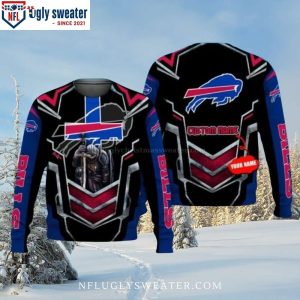 Warrior Logo Buffalo Bills Ugly Sweater – Perfect For Fans