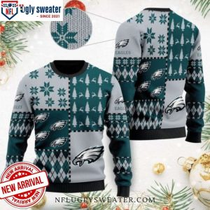 Winter Sports Spirit – NFL Philadelphia Eagles Snowy Ugly Sweater For Fans