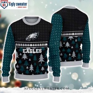 Winter Wonderland Eagles – Philadelphia Eagles Logo Print Ugly Christmas Sweater