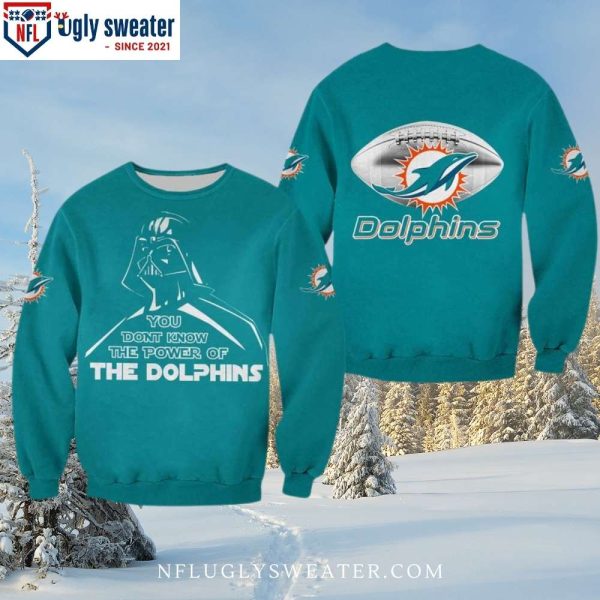 You Dont Know The Power Of The Dolphins – Miami Dolphins Christmas Sweater